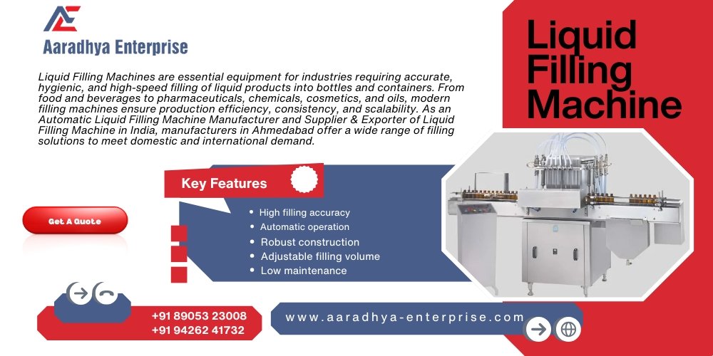 Liquid Filling Machine Manufacturer in Ahmedabad